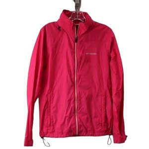 Columbia Women's Hot Pink Rain Coat Size Large